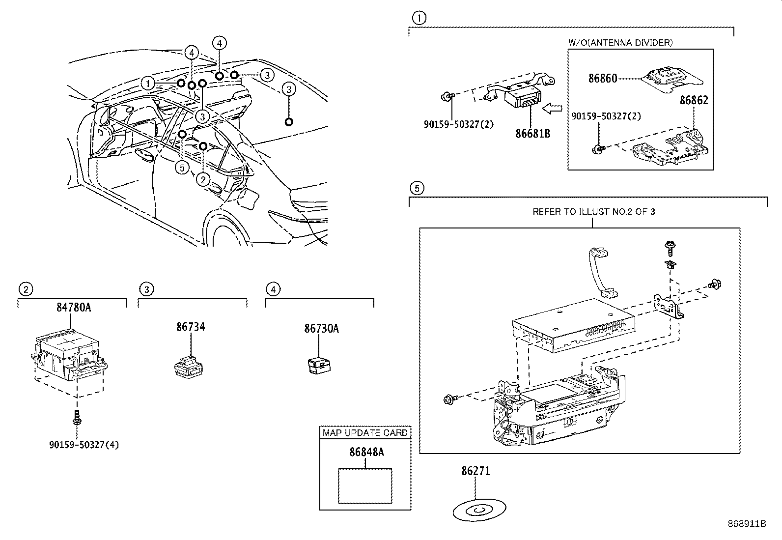 86111-33280 MULTI-DISPLAY ASSY product image