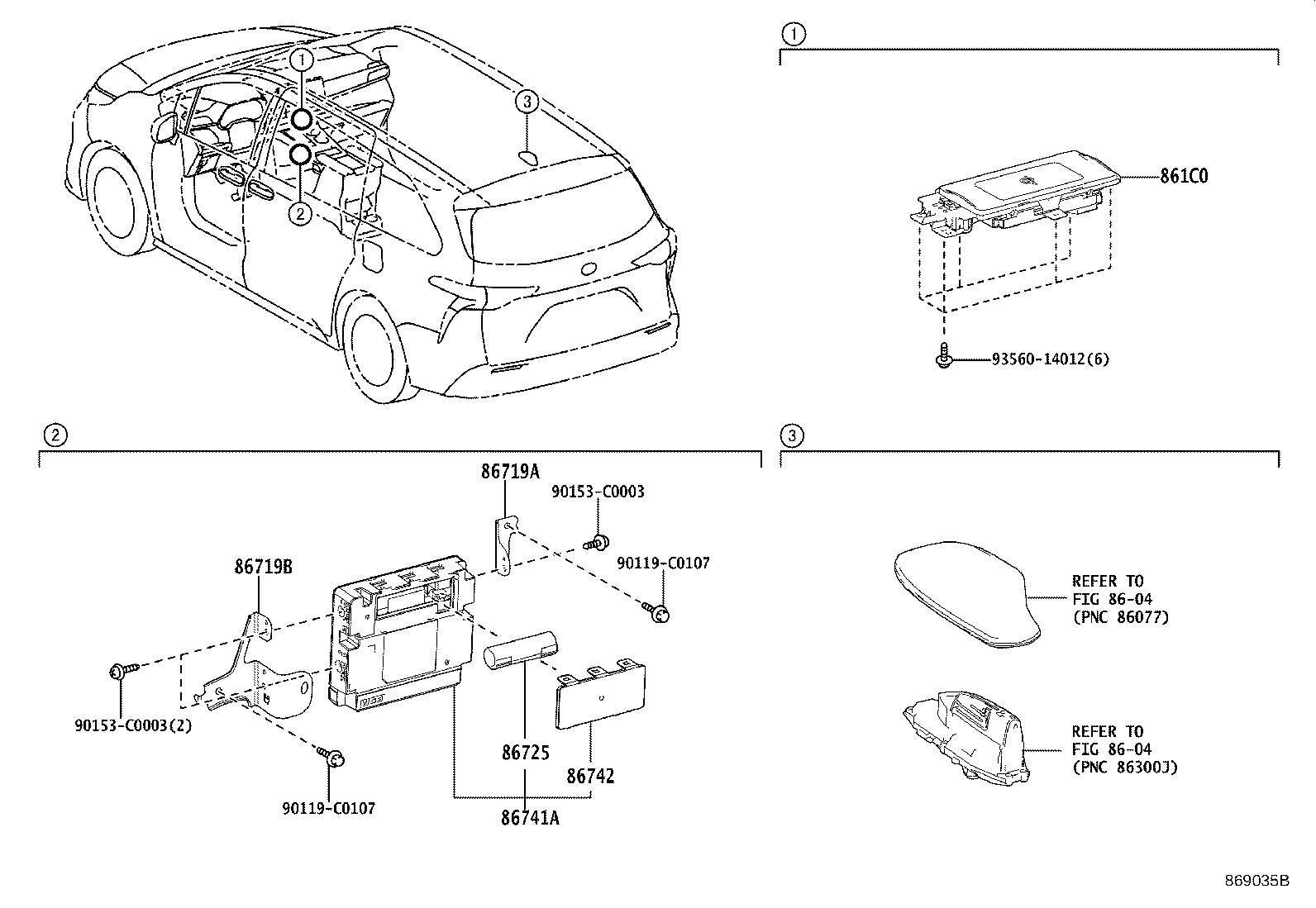 86719-08040 BRACKET, TELEPHONE NO.2 product image