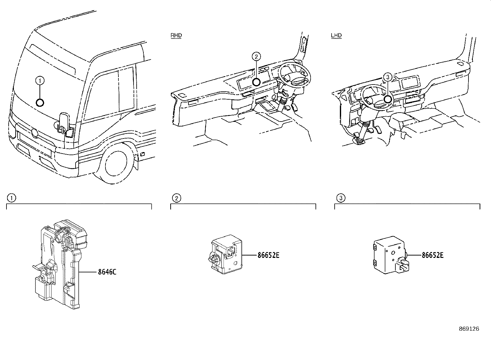 8646C-36012 CAMERA, FORWARD RECOGNITION product image