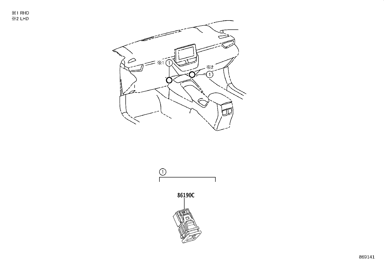 86211-02570 BRACKET, RADIO, NO.1 product image