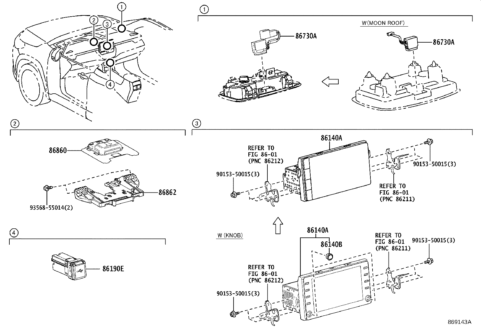 86190-26010 ADAPTER ASSY, STEREO JACK product image