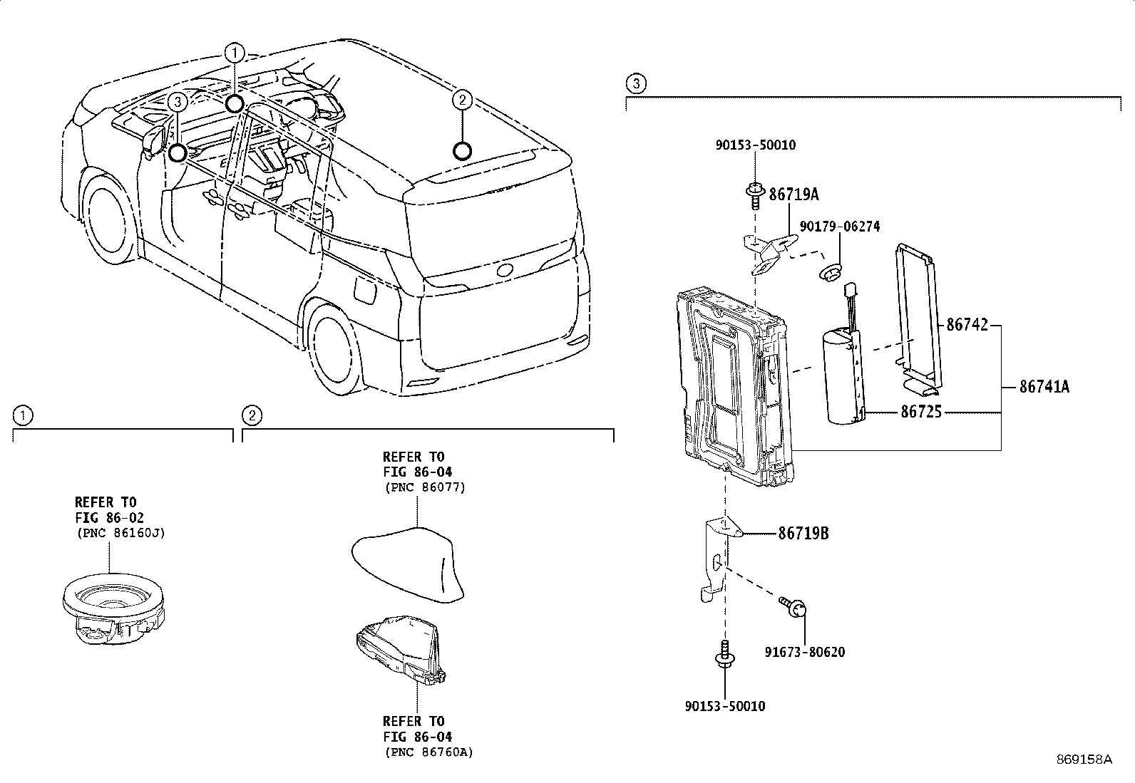 86719-V1010 BRACKET, TELEPHONE NO.1 product image