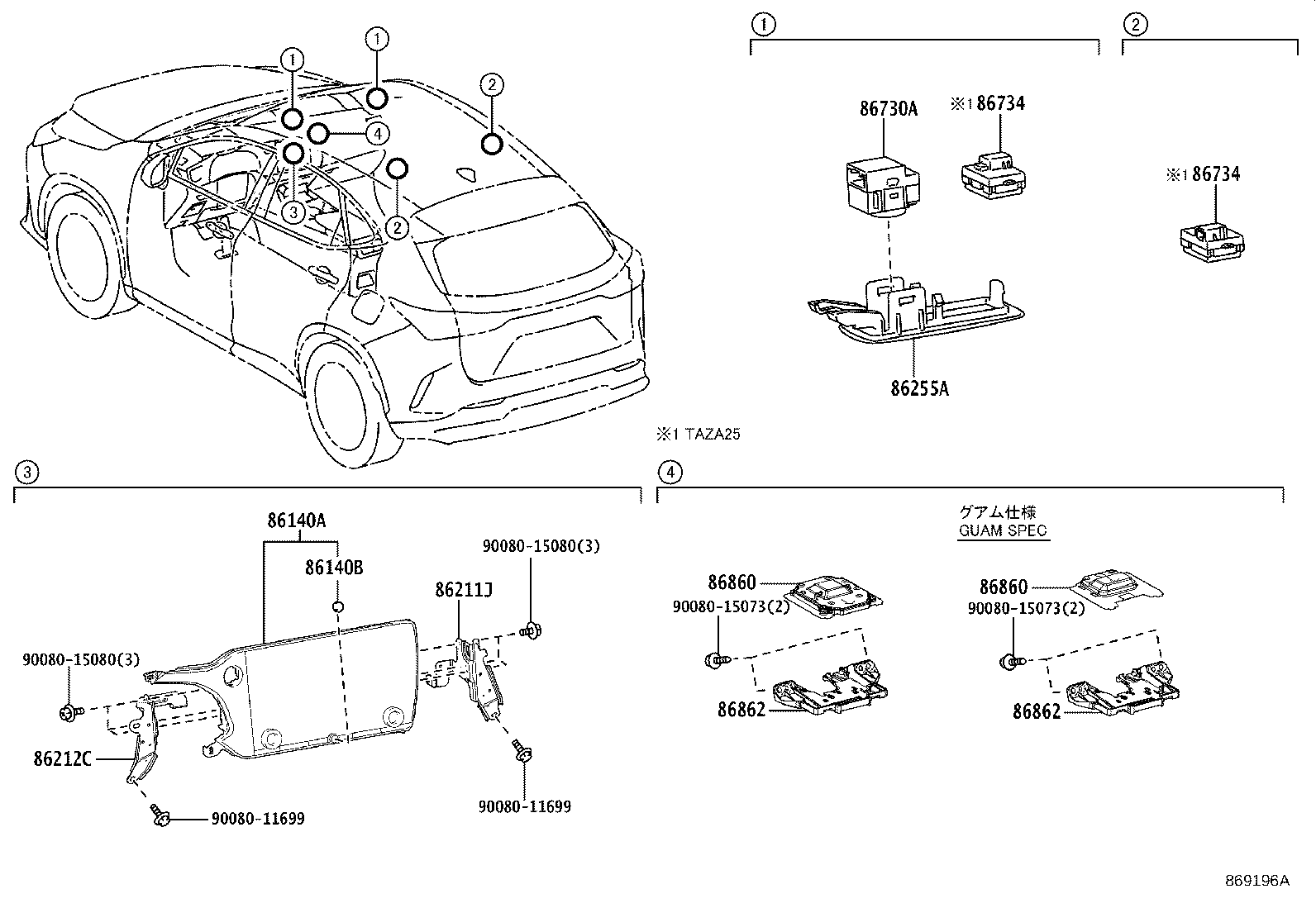 Toyota 86100-F6030 RECEIVER ASSY, RADIO & DISPLAY