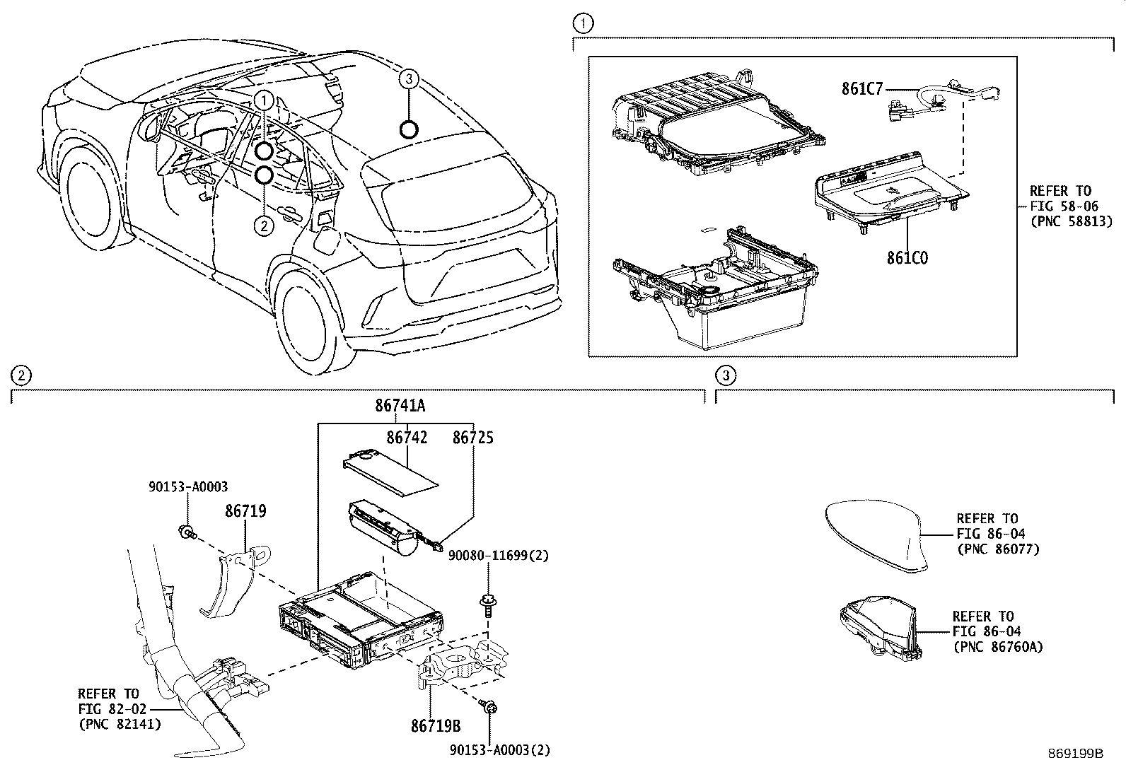 Toyota 861C0-F6010 CRADLE ASSY, MOBILE WIRELESS CHARGER