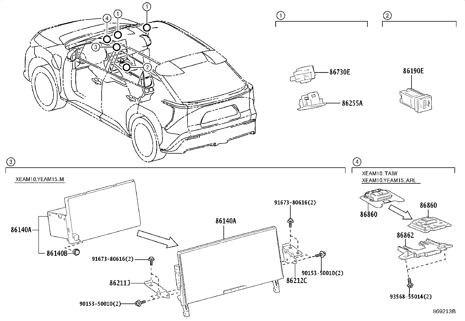 86211-42220 BRACKET, RADIO RECEIVER, NO.1 product image