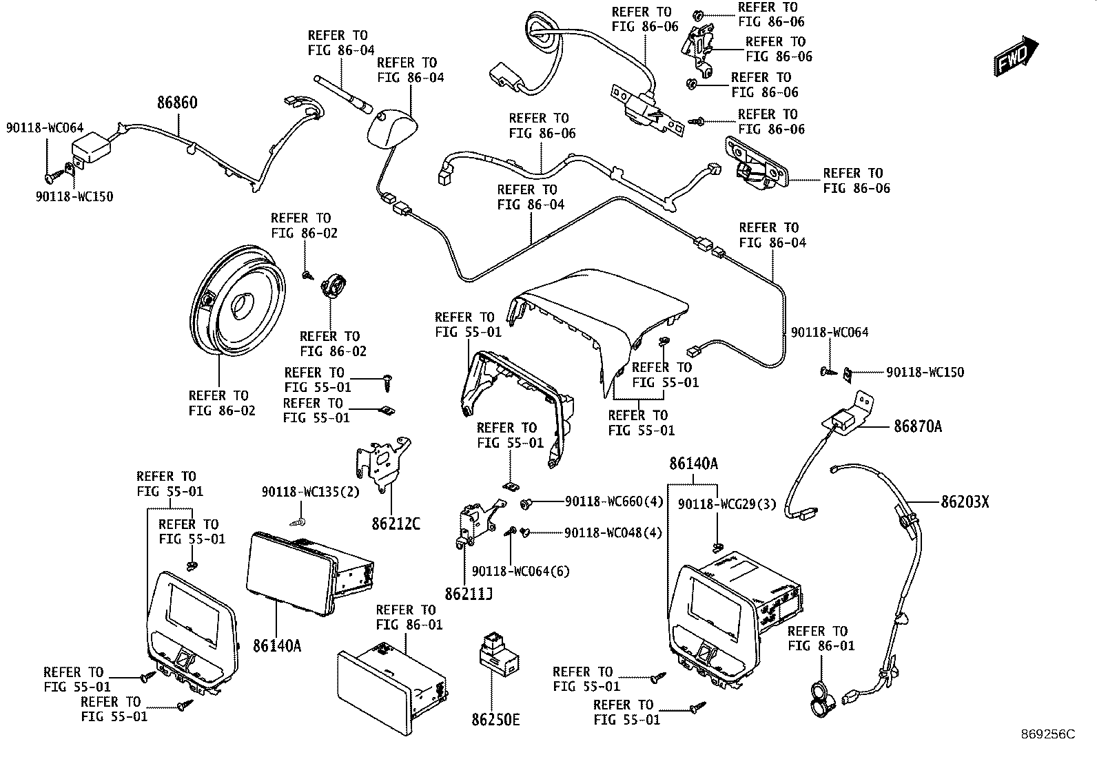 86203-WC006 Toyota Reference Part product image