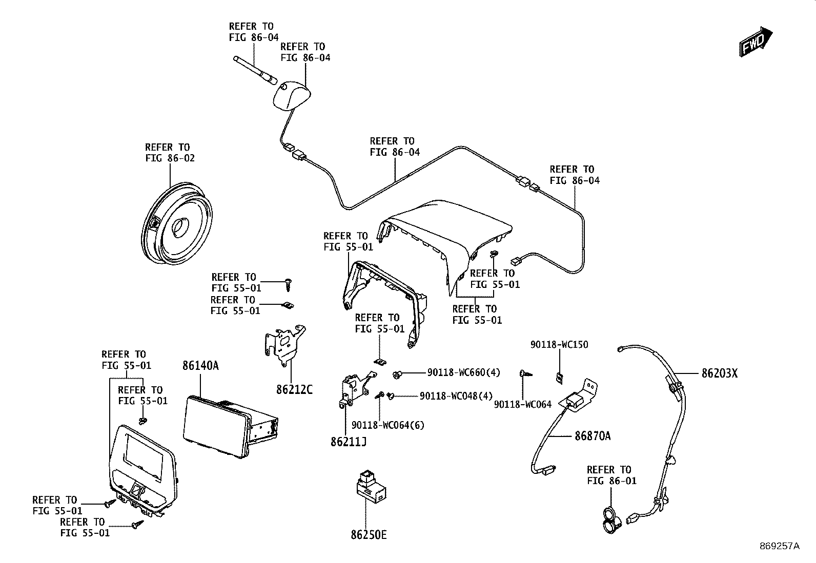 86203-WC007 Toyota Reference Part product image
