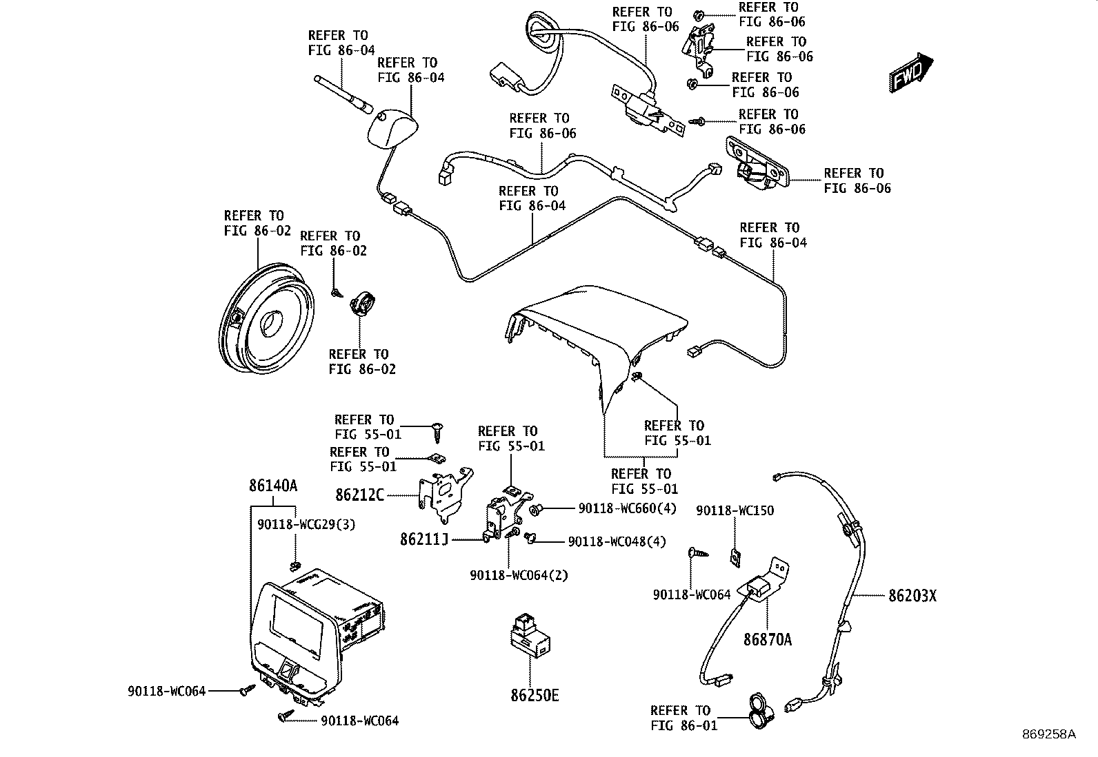 86203-WC007 Toyota Reference Part product image
