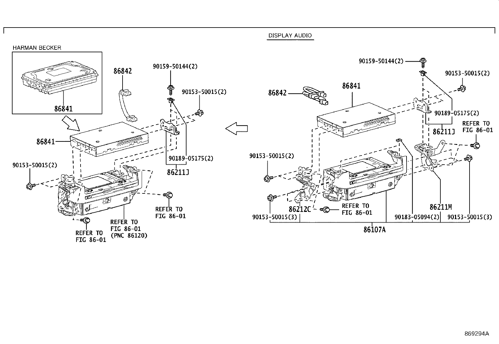 86111-33280 MULTI-DISPLAY ASSY product image