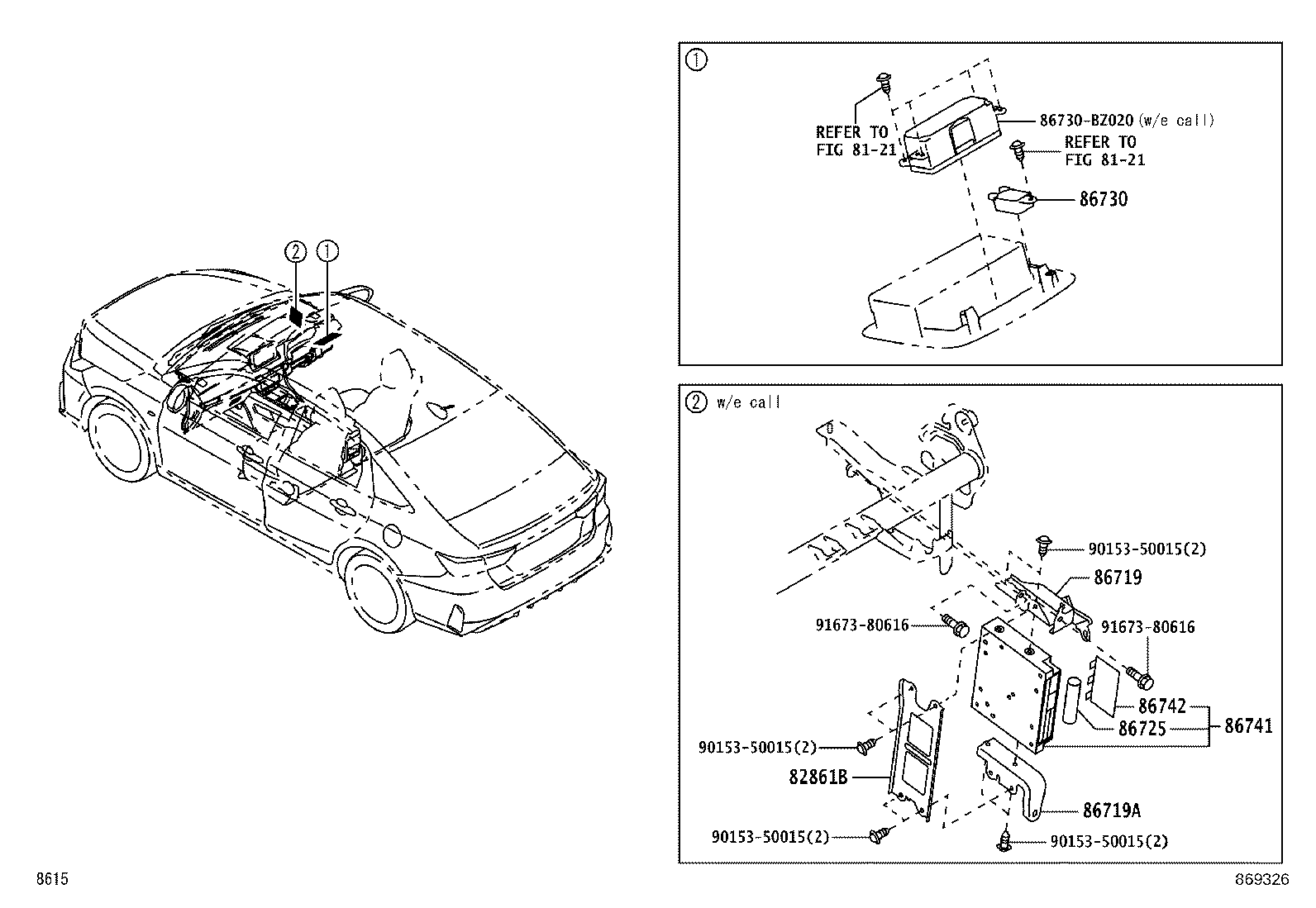 86719-BP021 BRACKET, TELEPHONE product image