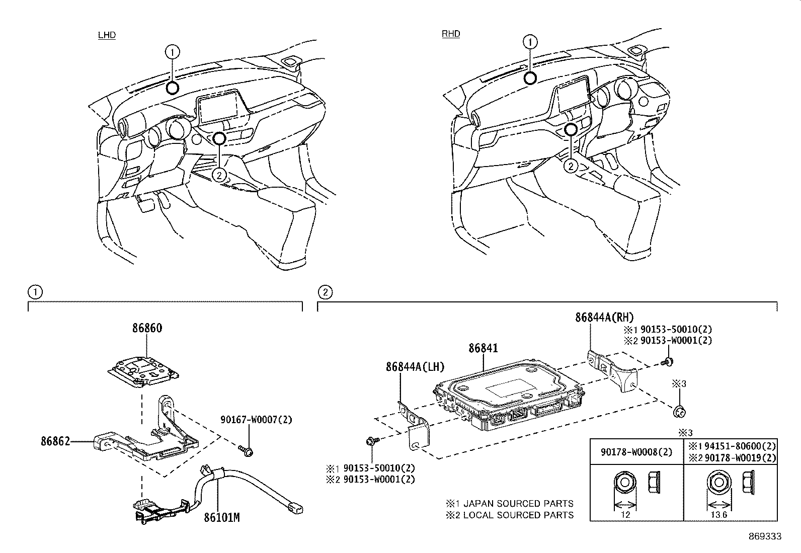 86211-F4030 BRACKET, RADIO RECEIVER, NO.1 product image