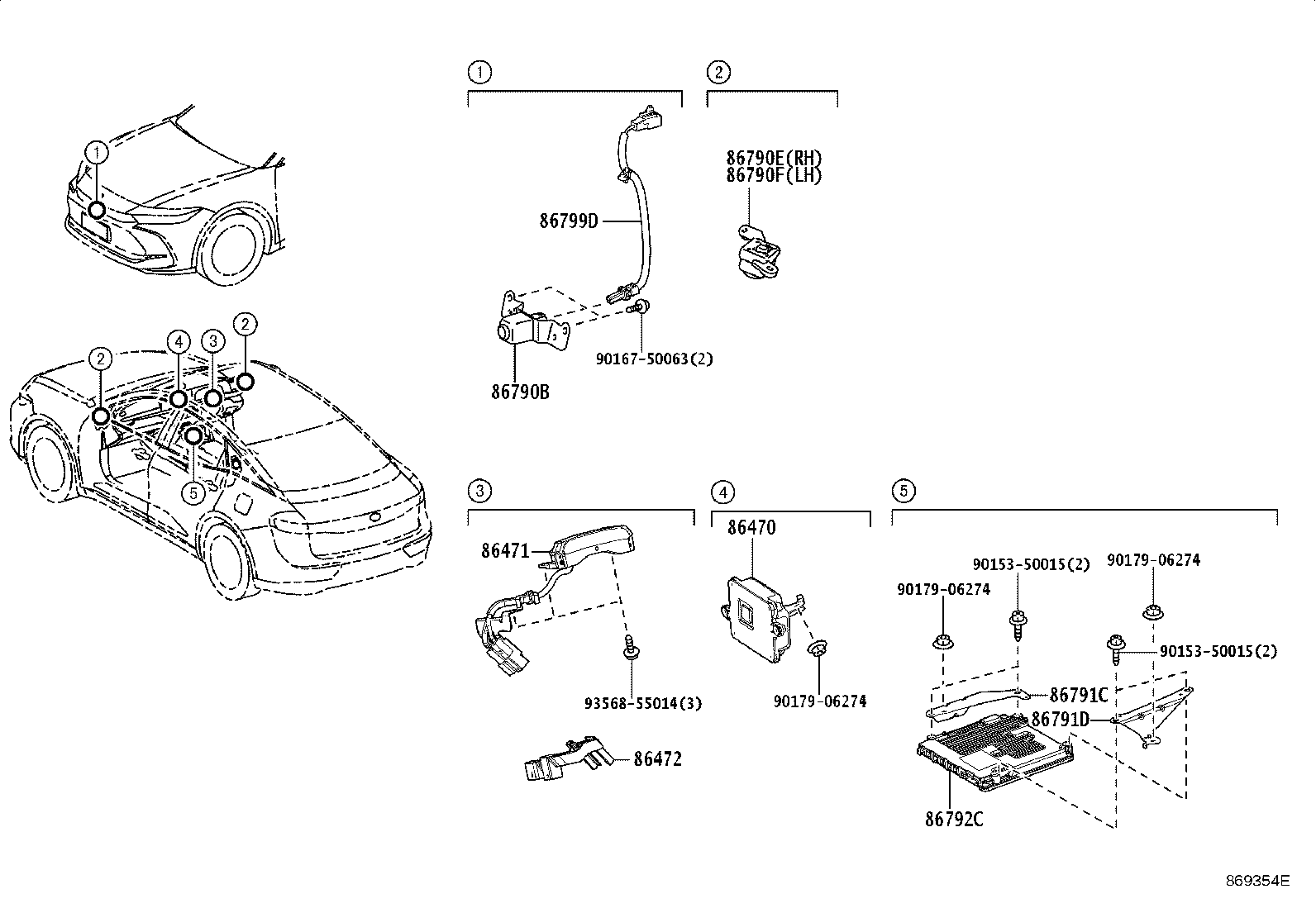 86472-30040 BRACKET, DRIVER MONITOR product image