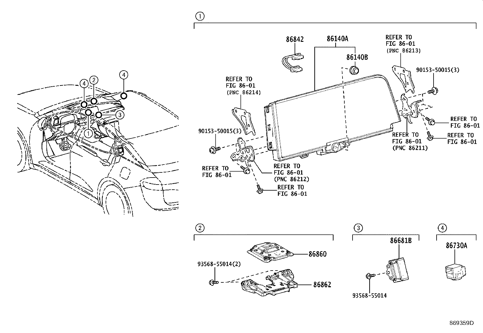 Toyota 86100-30760 RECEIVER ASSY, RADIO & DISPLAY