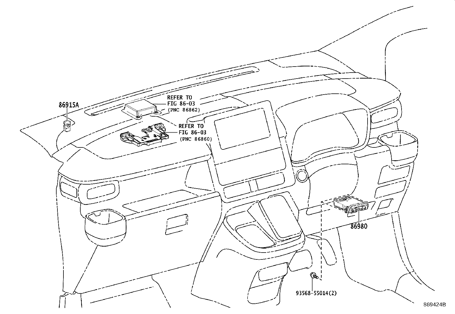 86980-12010 COMPUTER ASSY, TOLL COLLECTION product image