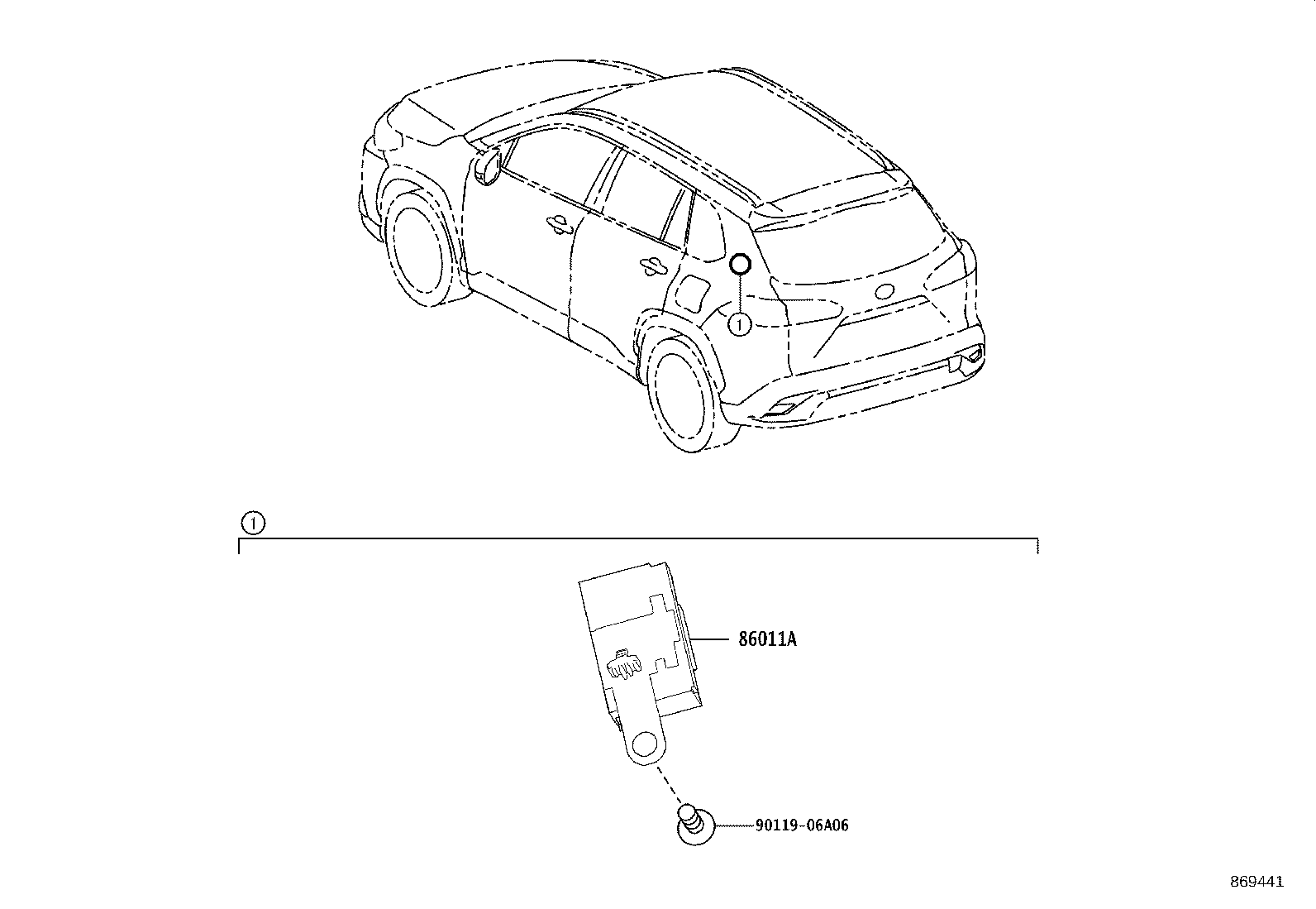 86183-16010 COVER, AUDIO AMPLIFIER product image