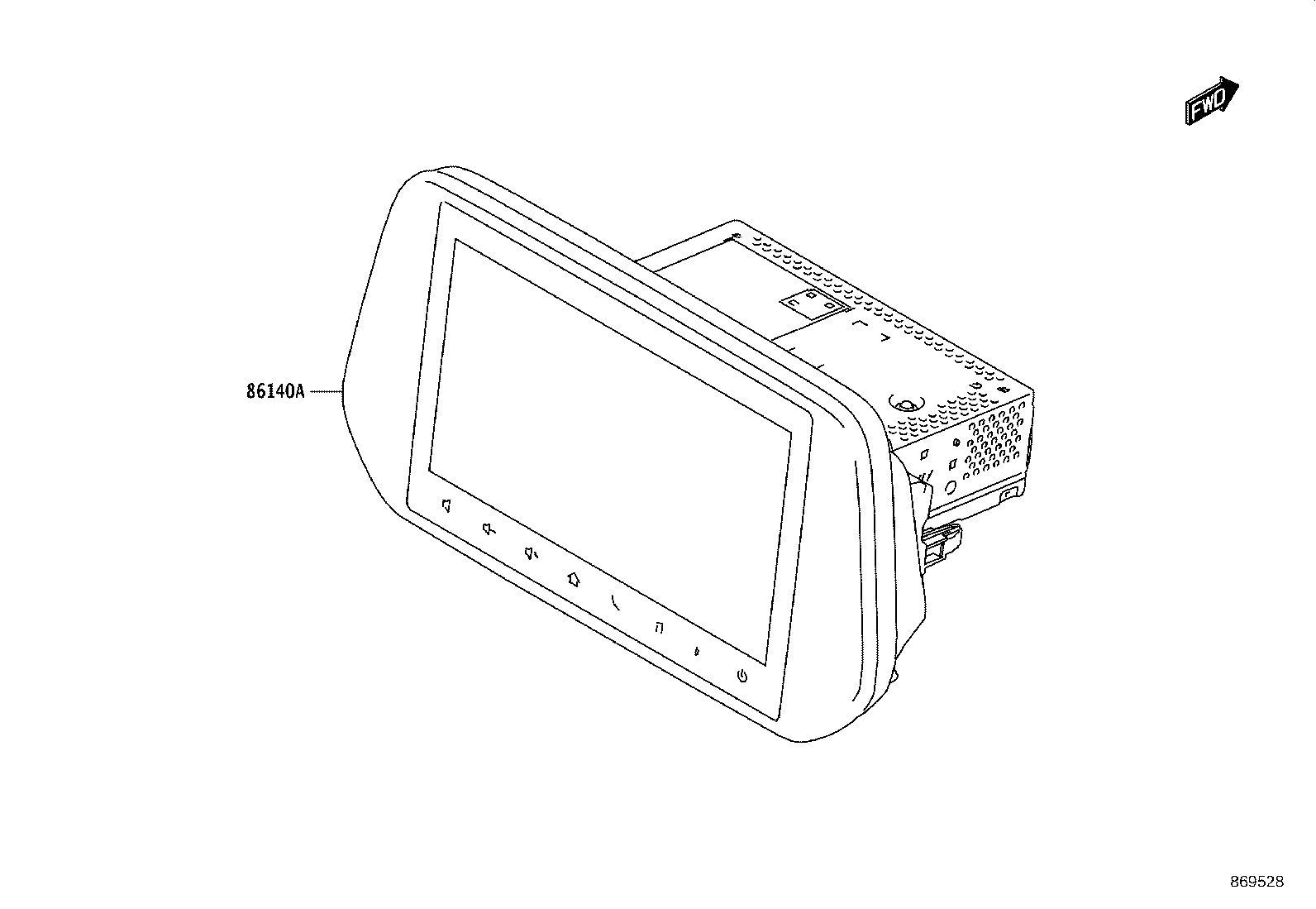 86211-WC014 BRACKET, RADIO RECEIVER, NO.1 product image