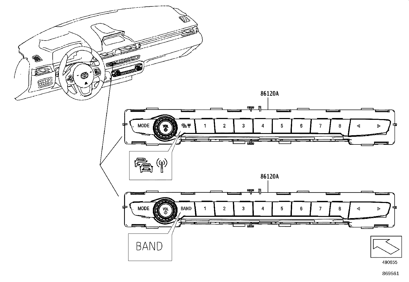 86105-WAA91 RECEIVER ASSY, RADIO product image