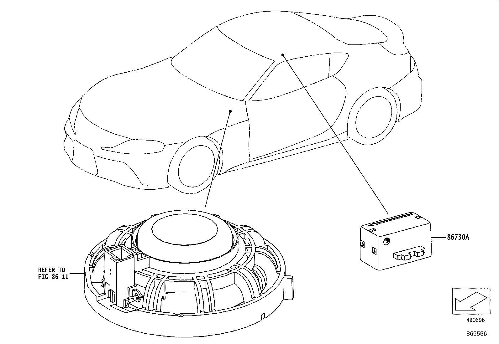 86105-WAB08 RECEIVER ASSY,  RADIO product image