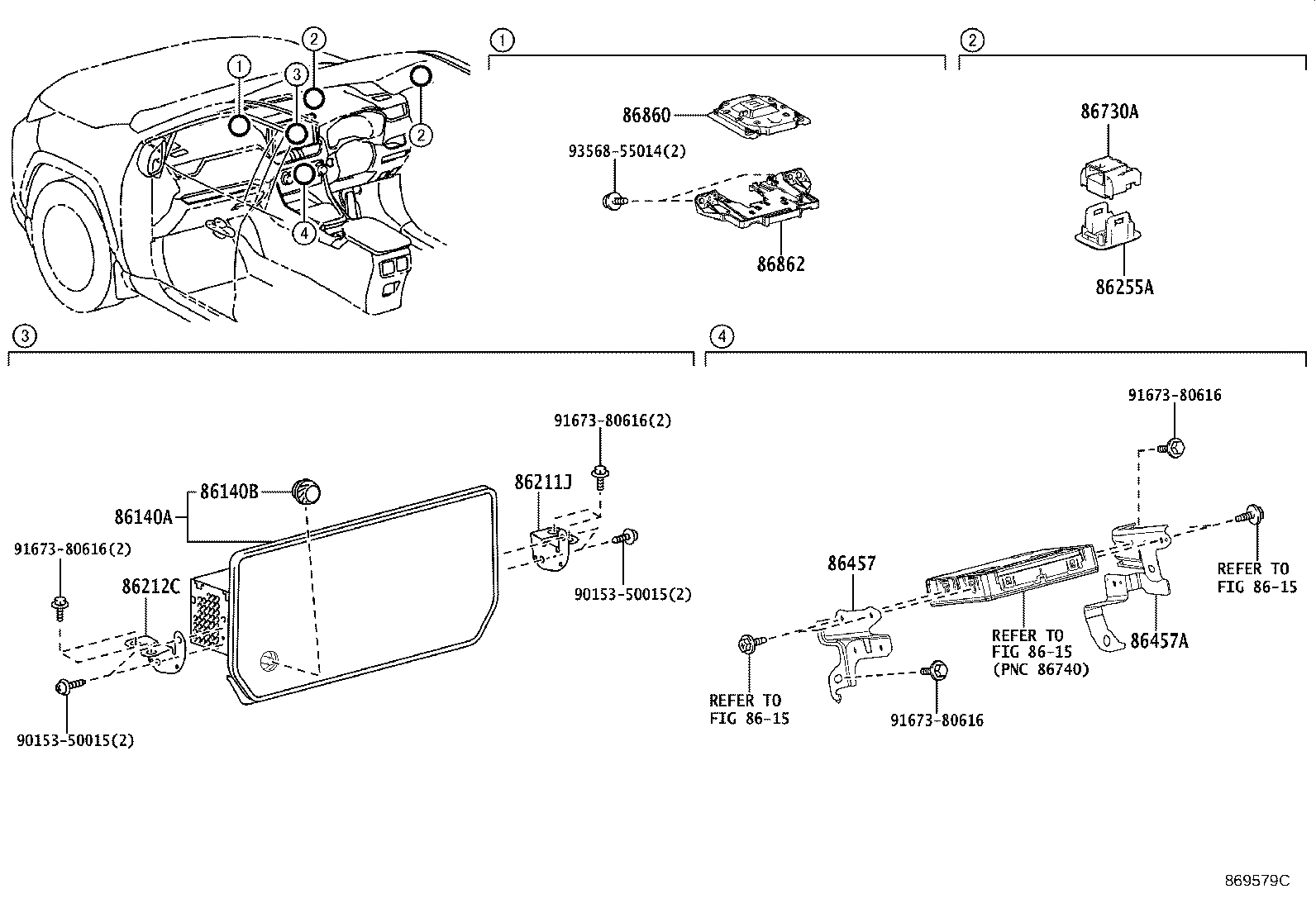 86140-42830 RECEIVER ASSY, RADIO & DISPLAY product image