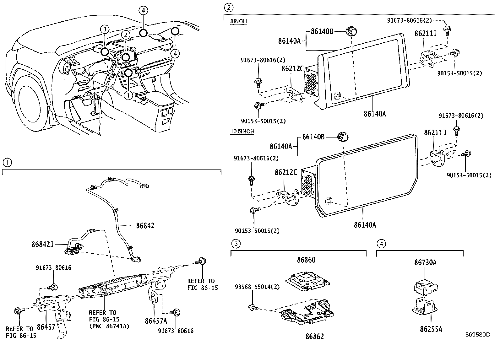 Toyota 86140-42720 RECEIVER ASSY, RADIO & DISPLAY