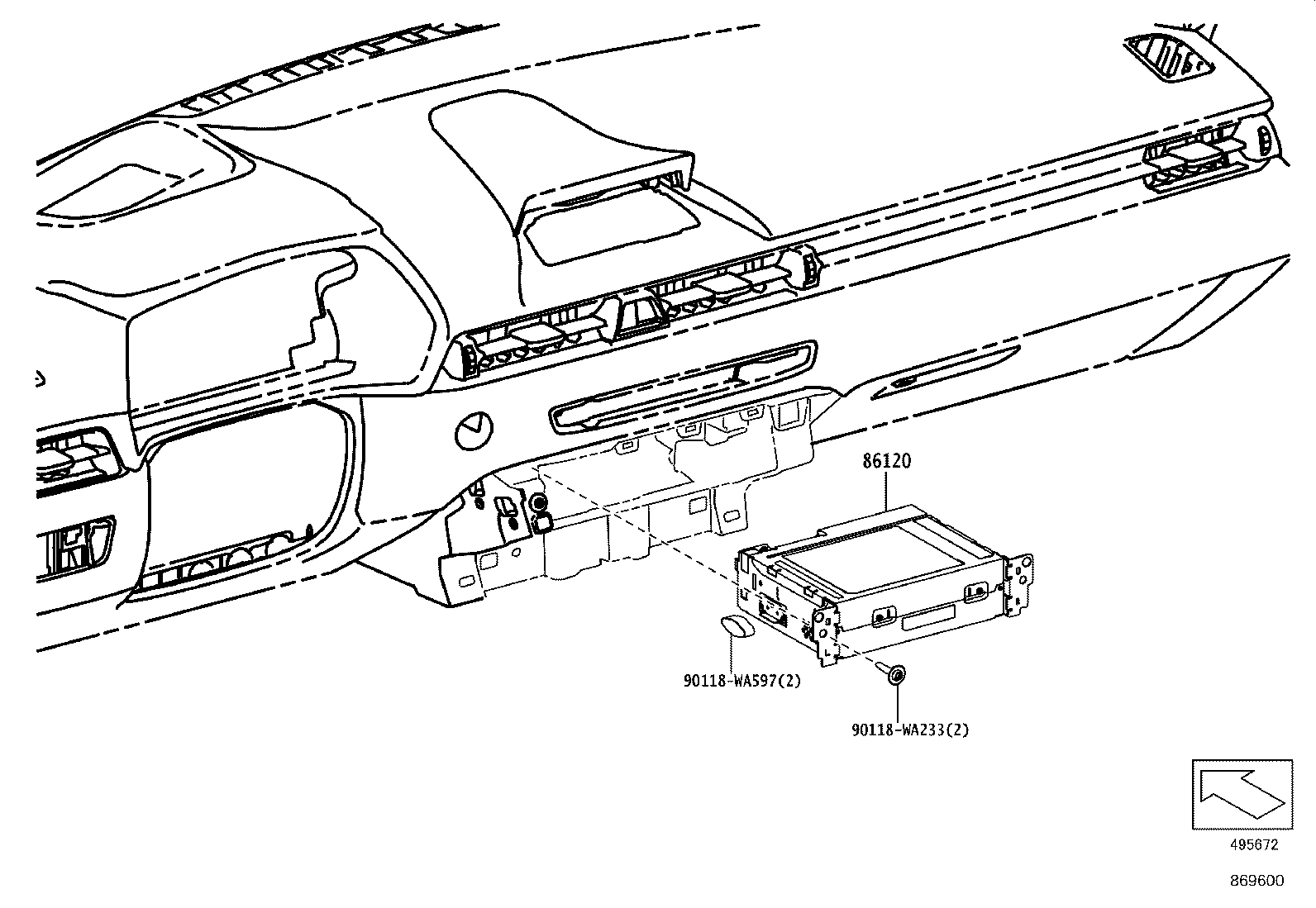 86105-WAA91 RECEIVER ASSY, RADIO product image