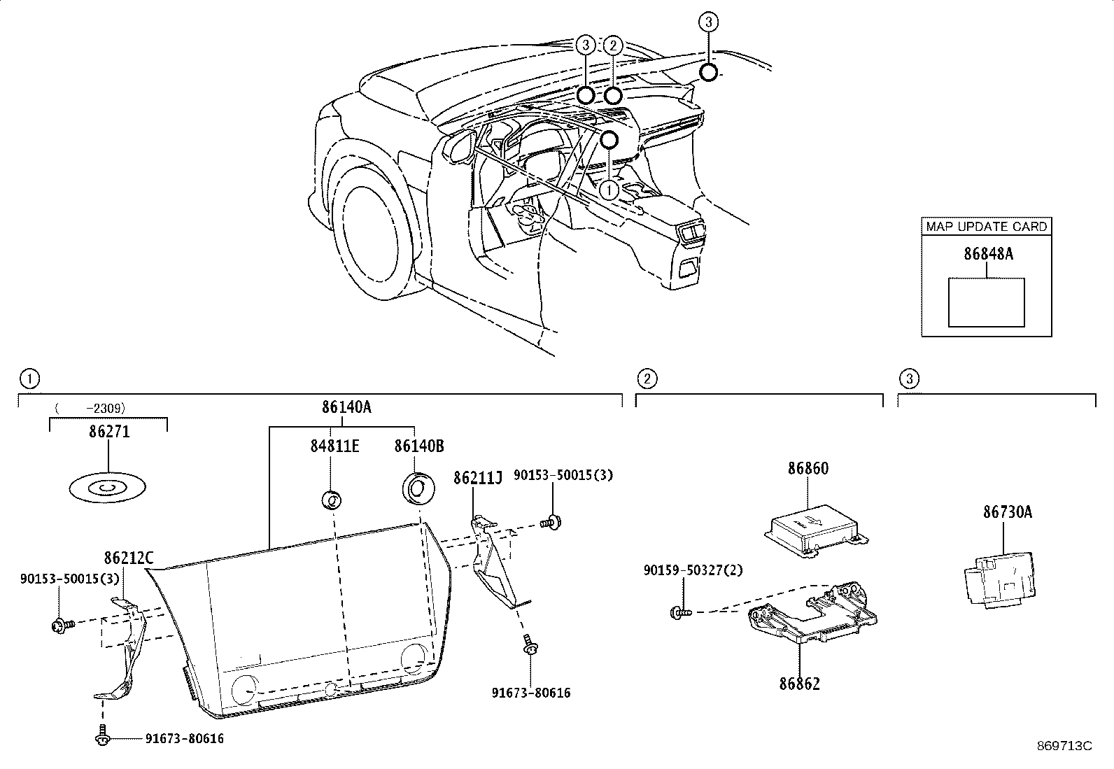 86211-46070 BRACKET, RADIO RECEIVER, NO.1 product image