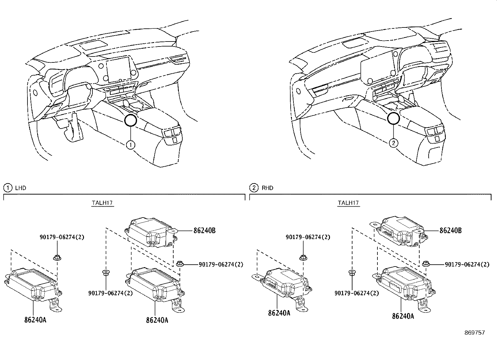 86150-48150 SPEAKER ASSY, REAR NO.2 product image