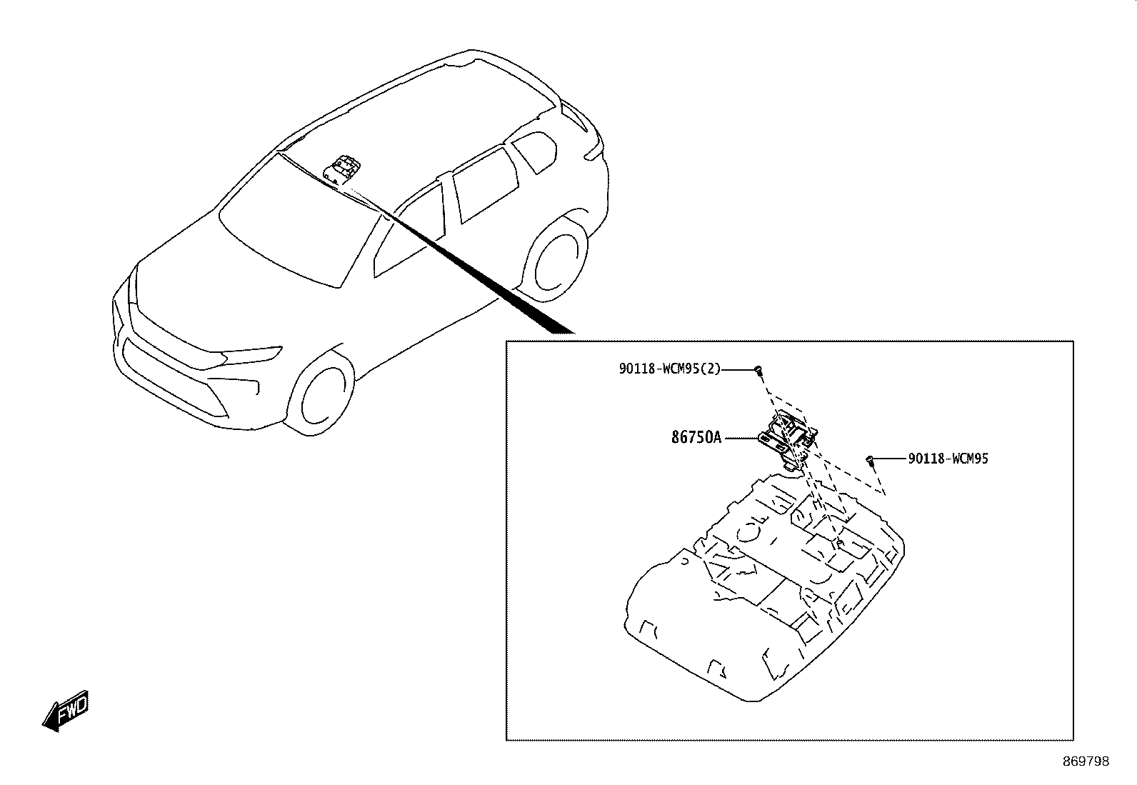 86741-WC018 TRANSCEIVER, TELEMATICS product image