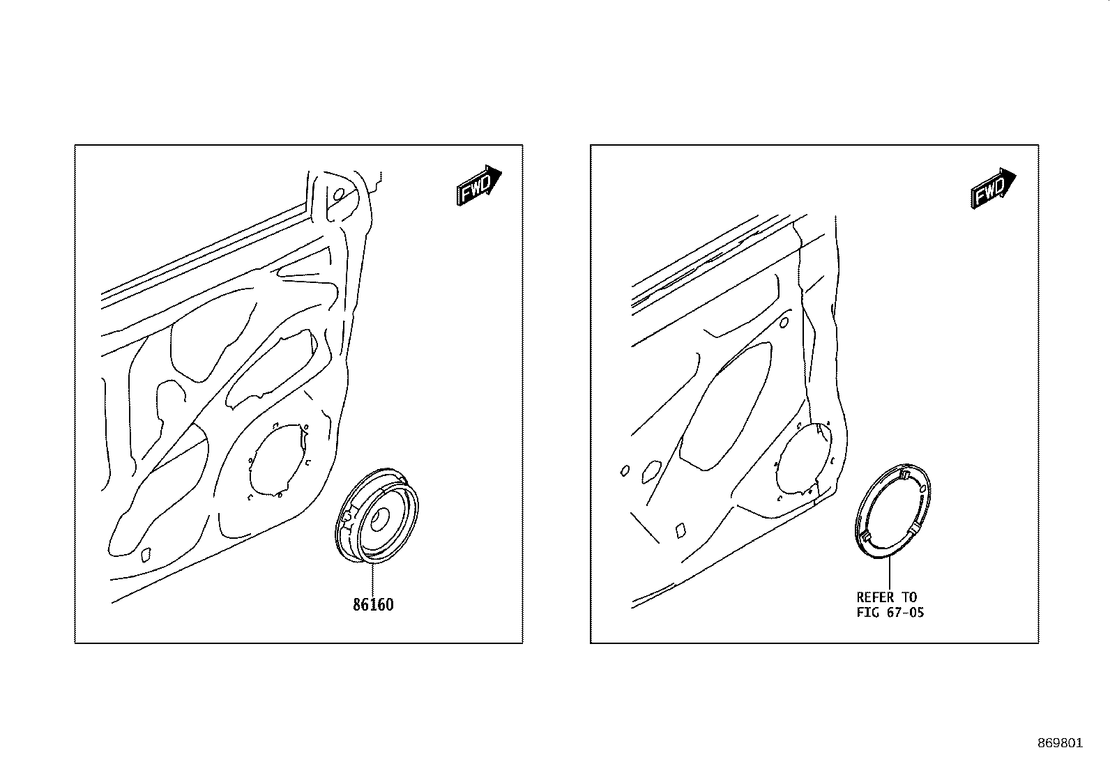 86160-WC007 SPEAKER ASSY, FRONT NO.3 product image
