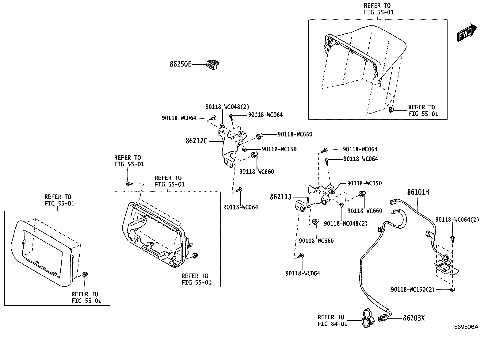 86764-WC003 ANTENNA ASSY, NAVIGATION product image