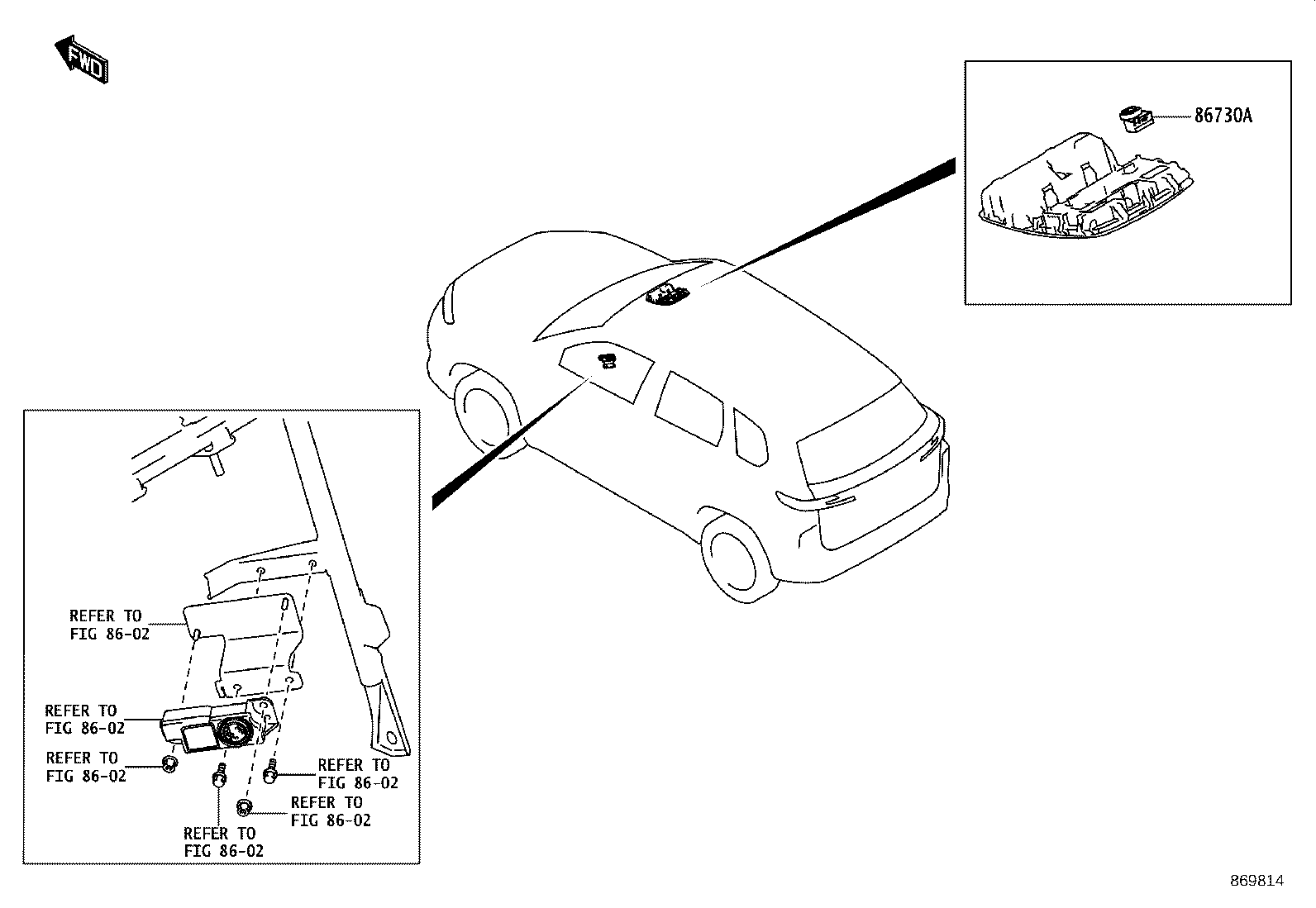 86764-WC003 ANTENNA ASSY, NAVIGATION product image