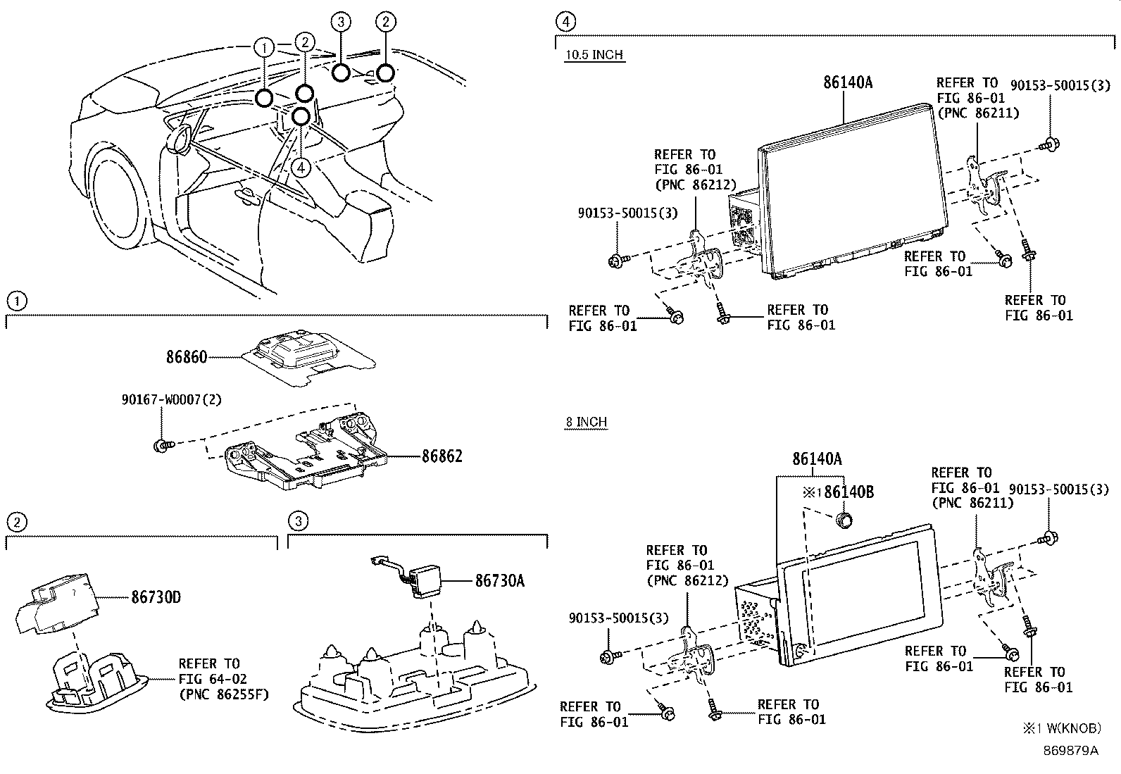 86457-02010 BRACKET, MULTI-MEDIA MODULE NO.1 product image
