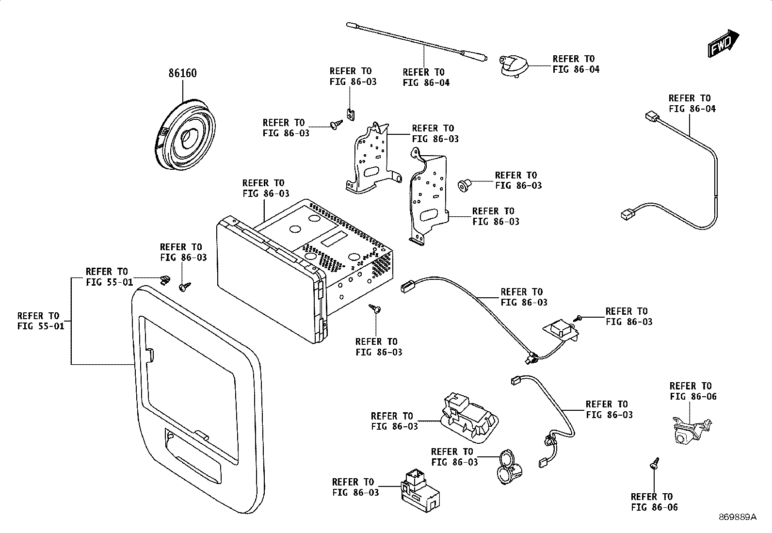 86160-WC009 SPEAKER ASSY, FRONT NO.1 product image