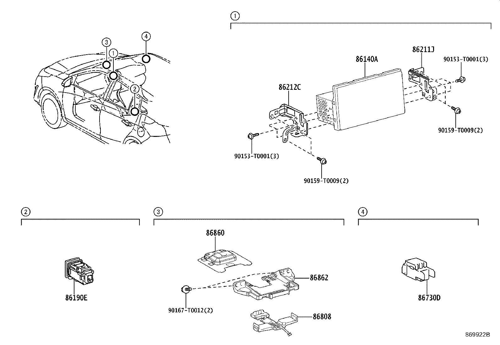 Toyota 86140-YY540 RECEIVER ASSY, RADIO & DISPLAY