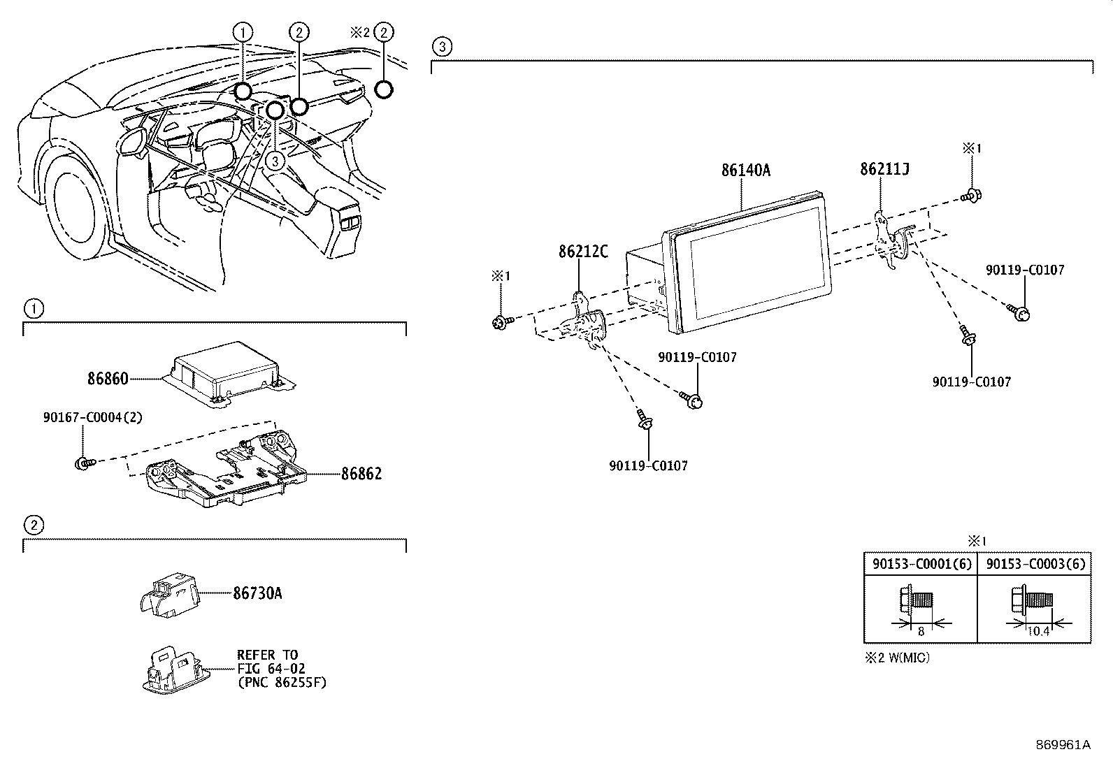 86100-02291 RECEIVER ASSY, RADIO & DISPLAY product image