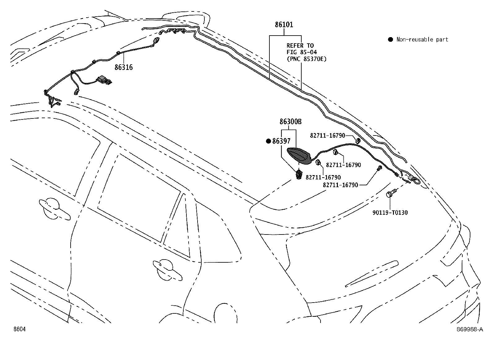 86316-BZB80 CABLE, ANTENNA product image