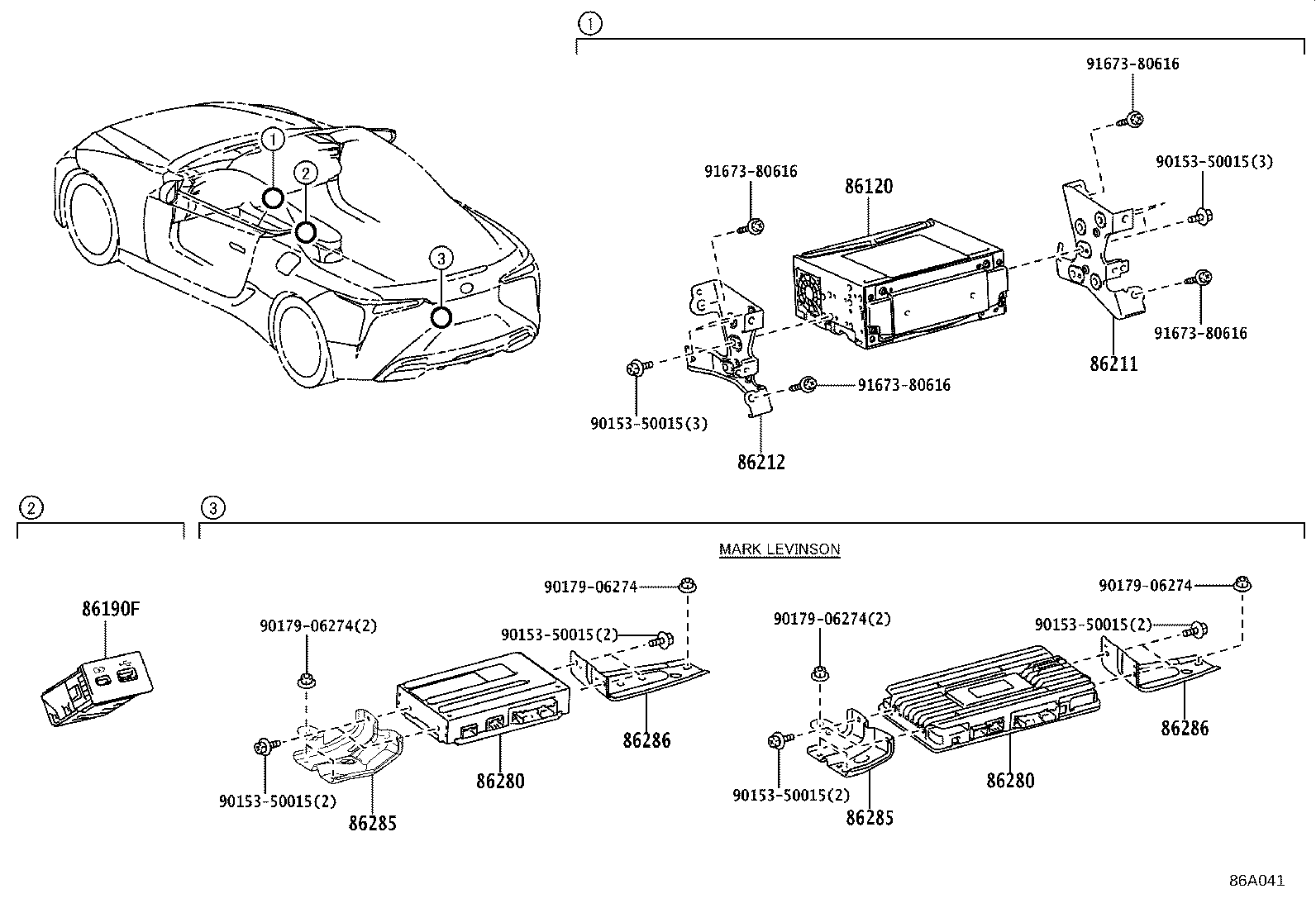 86280-11090 AMPLIFIER ASSY, STEREO COMPONENT product image
