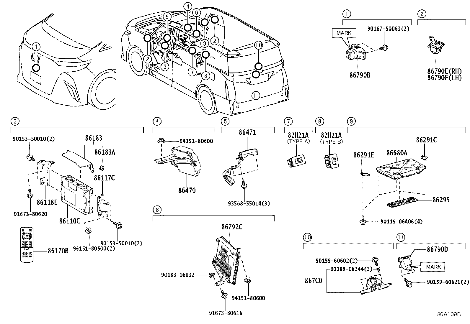 86170-58280 SWITCH & VOLUME ASSY, TELEVISION product image