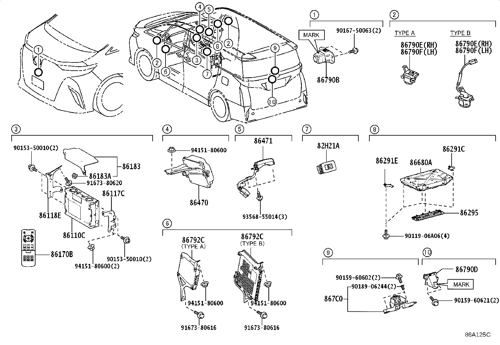 86170-58270 SWITCH & VOLUME ASSY, TELEVISION product image
