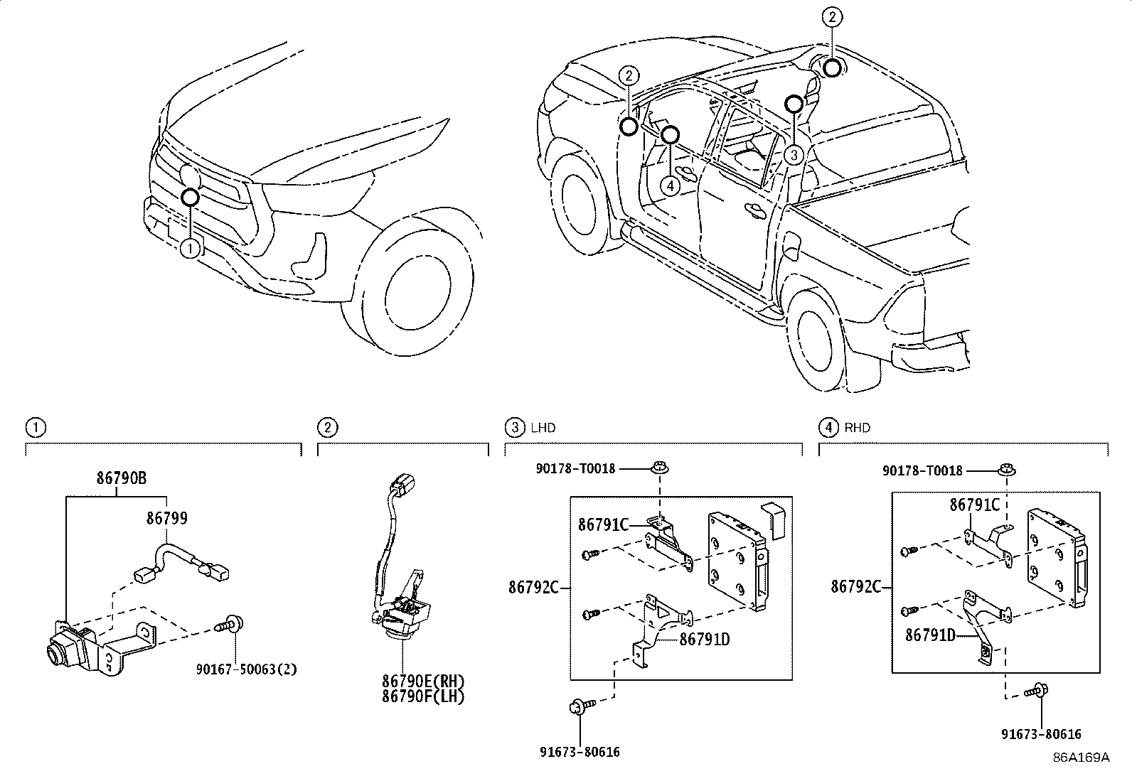Toyota 86792-71190 COMPUTER, PARKING ASSIST