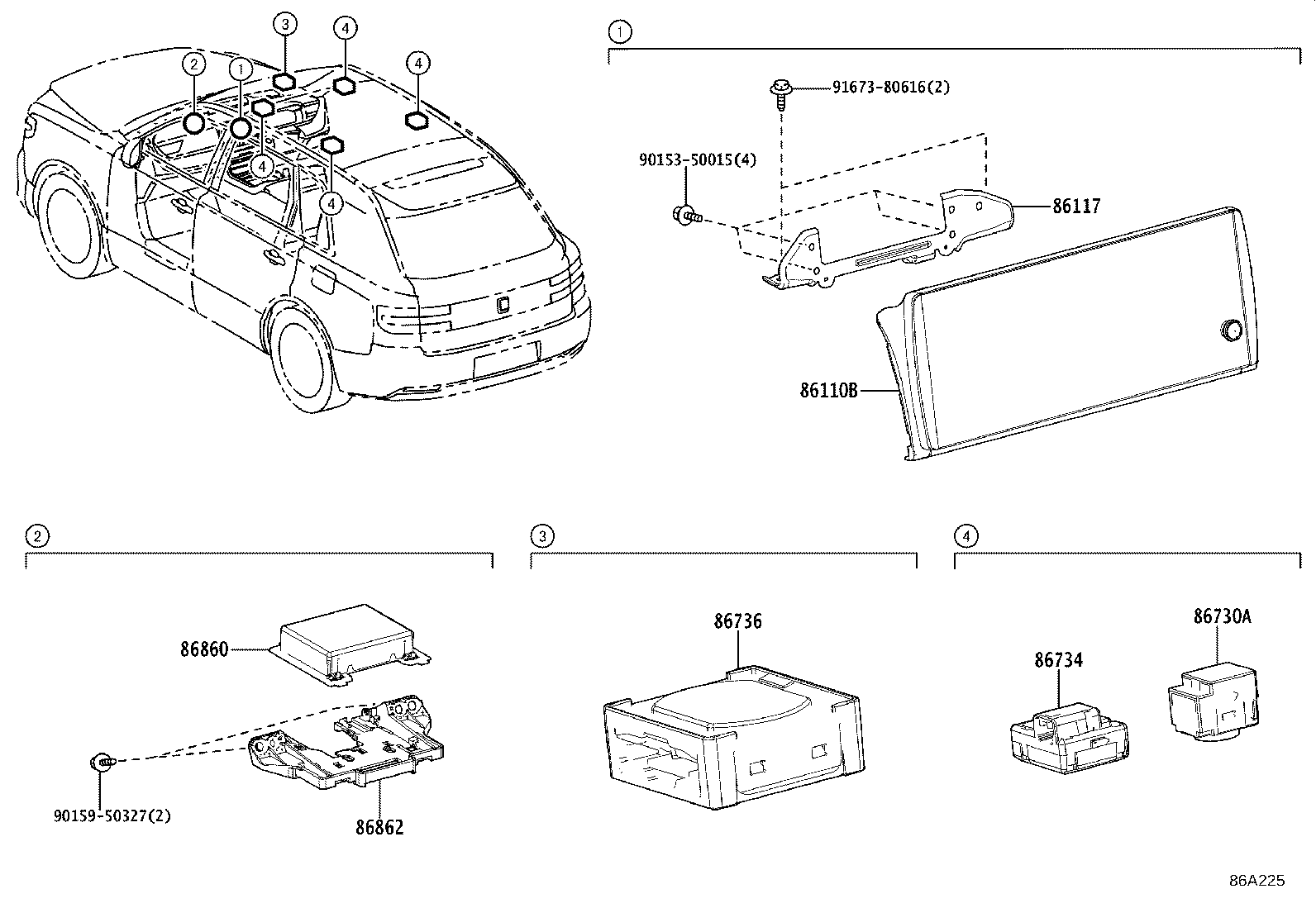 86110-40060 MULTI-DISPLAY ASSY product image