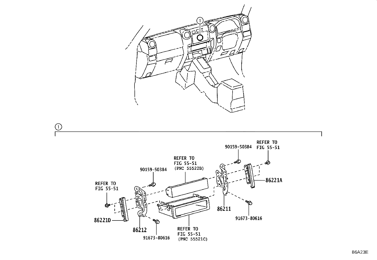 86212-60470 BRACKET, RADIO, NO.2 product image