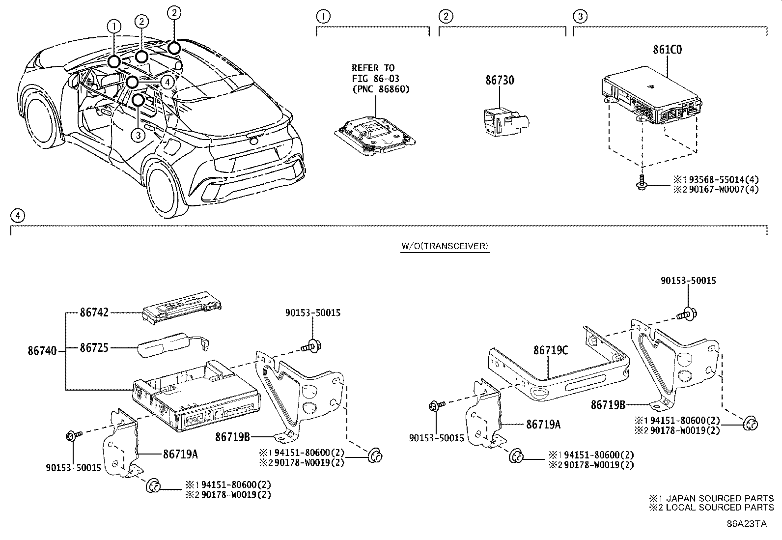 86741-F4050 TRANSCEIVER ASSY, TELEPHONE product image