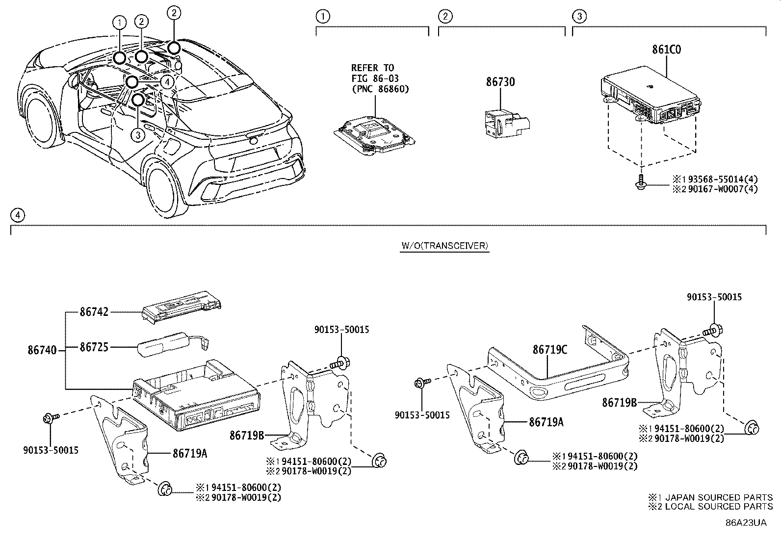 86741-F4050 TRANSCEIVER ASSY, TELEPHONE product image