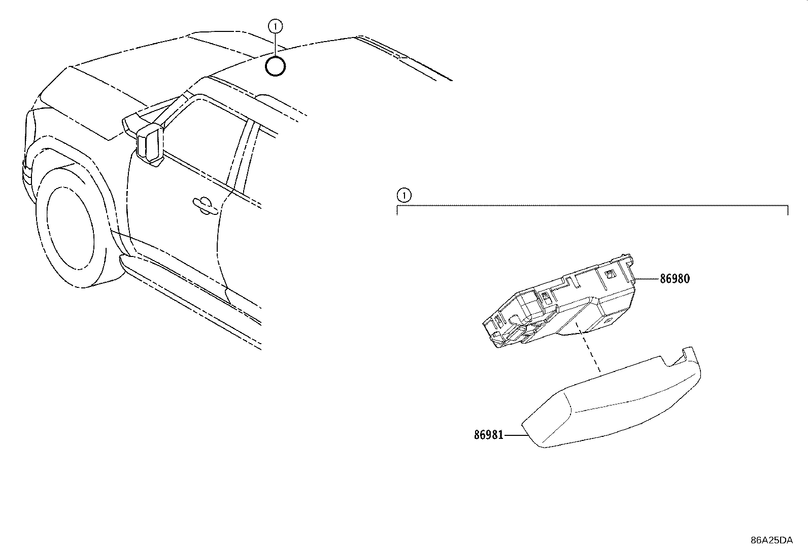 86981-60040 COVER, TOLL COLLECTION product image