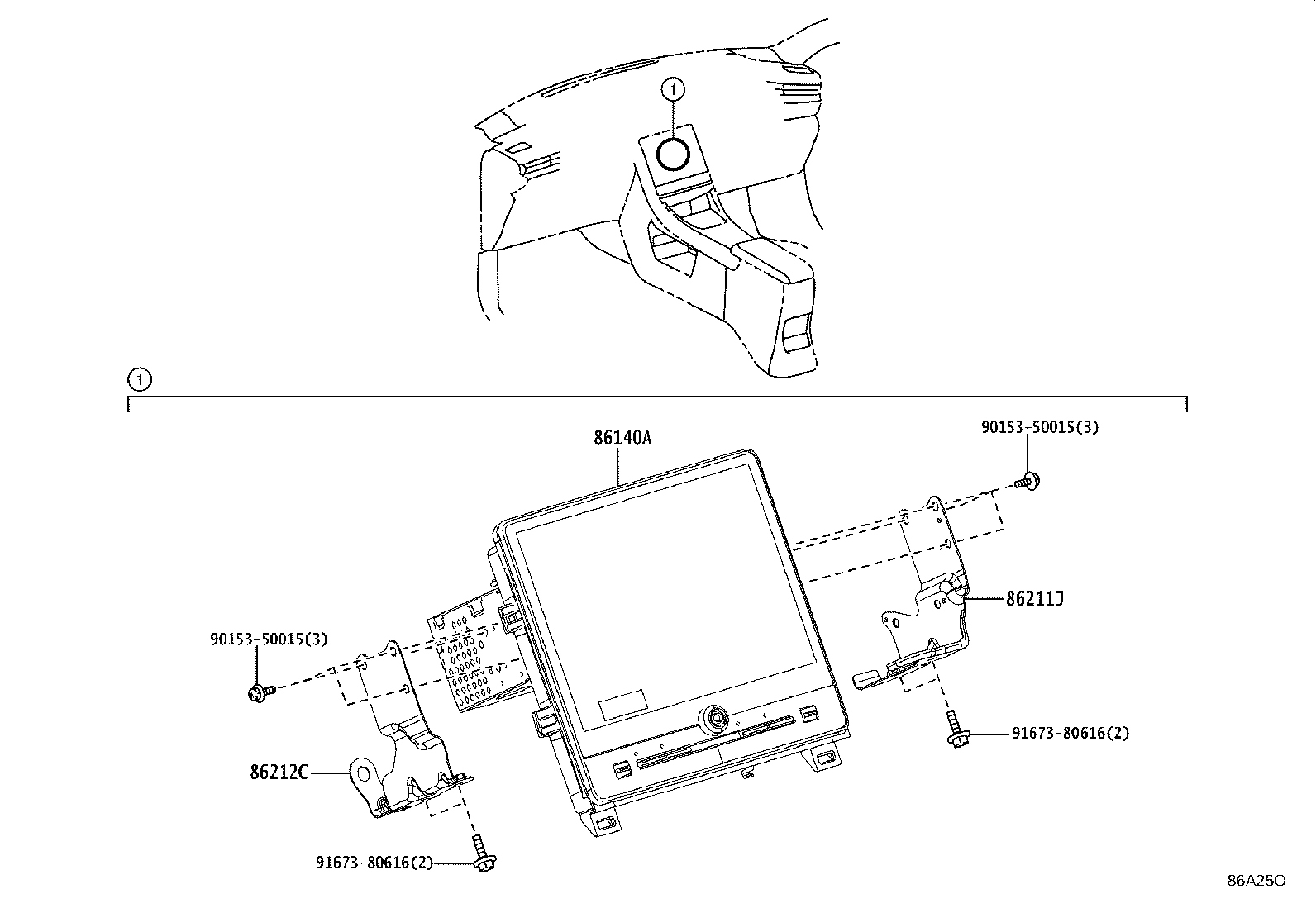 86140-52730 RECEIVER ASSY, RADIO & DISPLAY product image