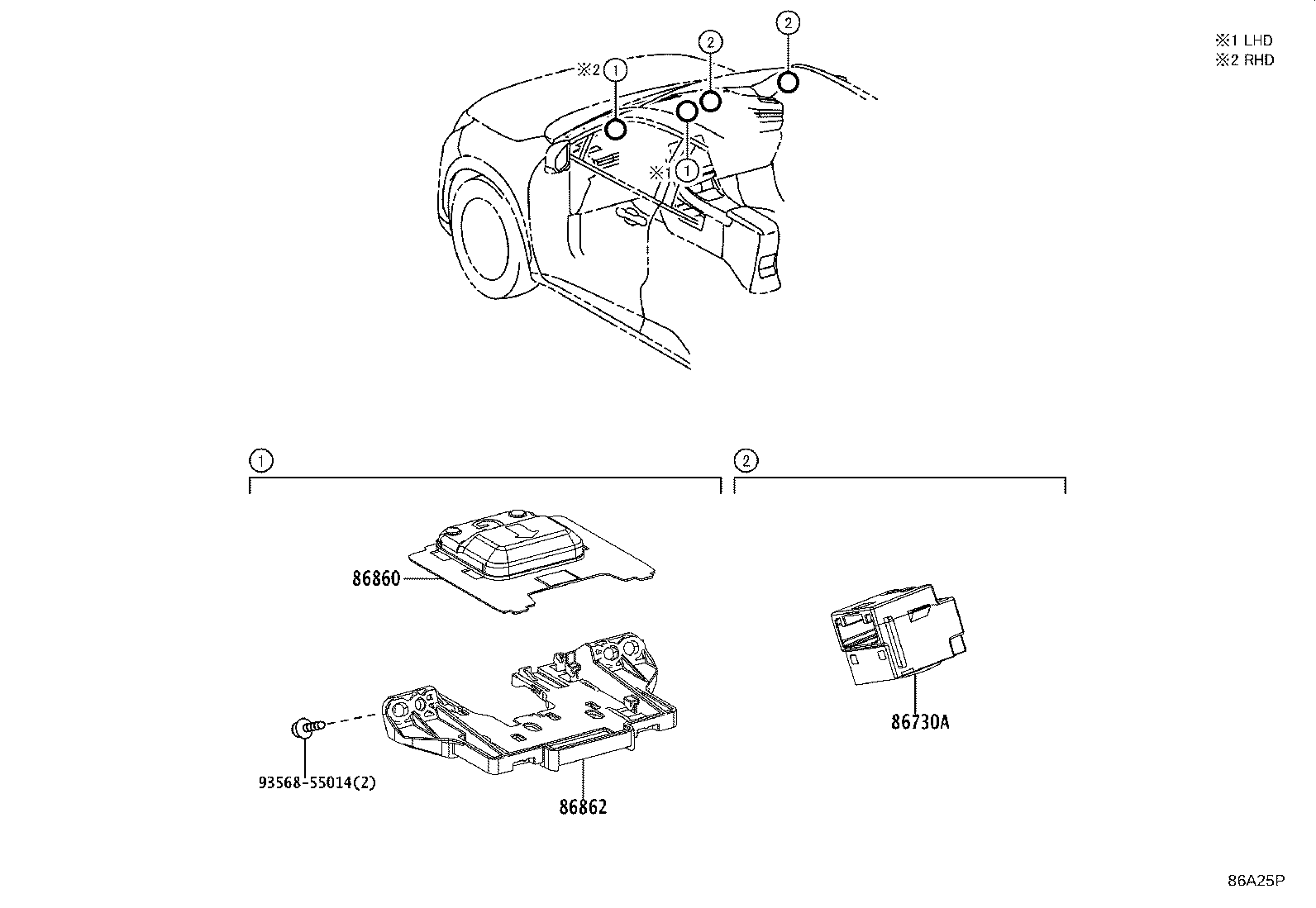 86211-52420 BRACKET, RADIO RECEIVER, NO.1 product image