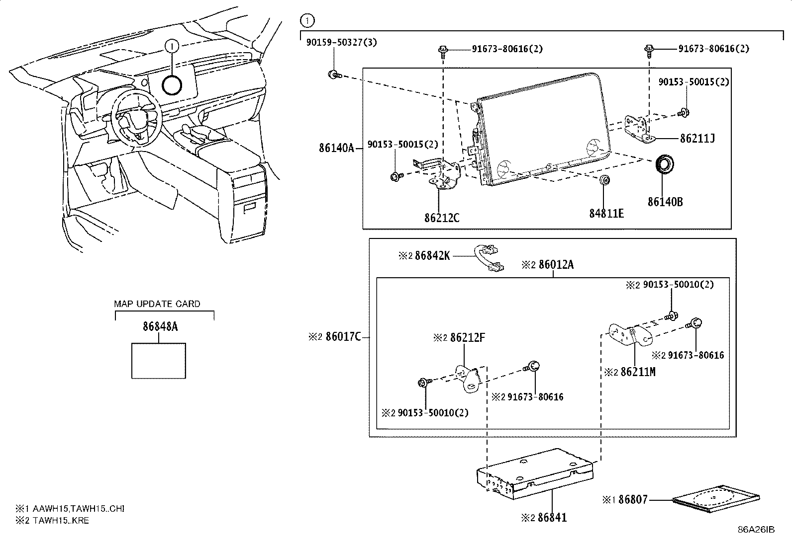 86212-V2050 BRACKET, RADIO RECEIVER, NO.2 product image