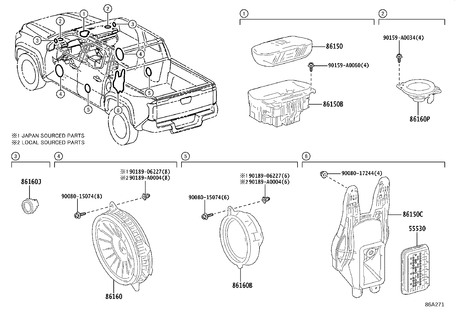 55530-0C040 Toyota Reference Part product image