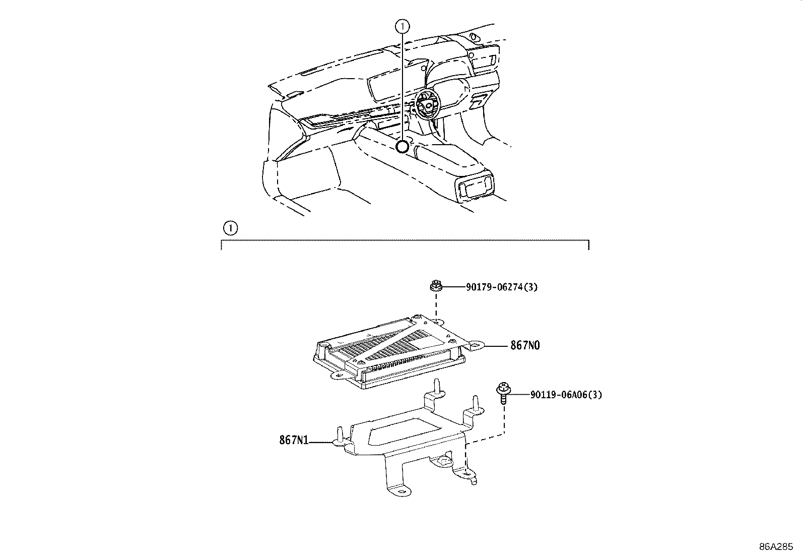86466-62050 COVER, FORWARD RECOGNITION, NO.2 product image